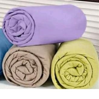 Kit  2 Lençóis com Elástico  Cama Casal Box padrão  Políéster