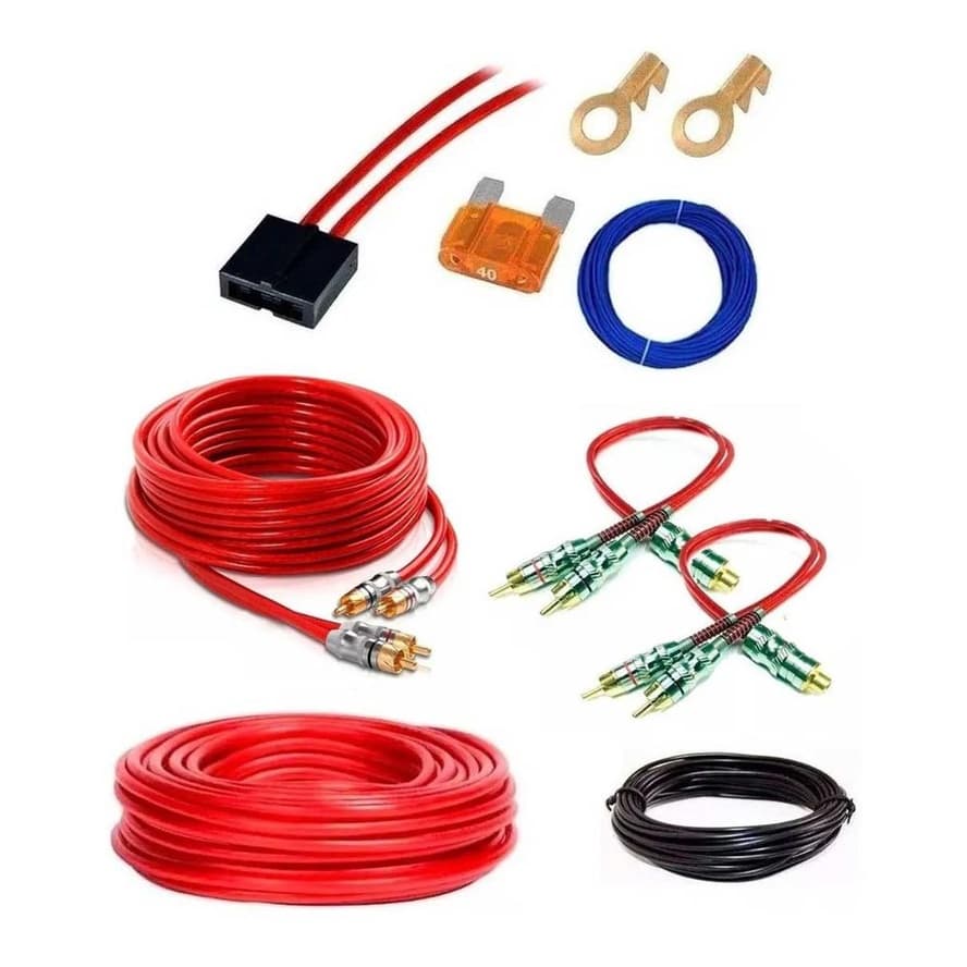 Kit Instalacao Som Automotivo Modulo Em 1200w Rms 100% Cobre