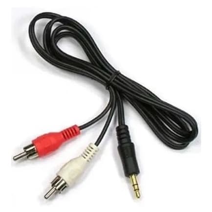Cabo Auxiliar P2 Macho X Rca Macho Audio 1,5m Som automotivo modulo Cabo De Áudio plug  P2 estéreo Para 2 Rca  Caixa De Som, Celular