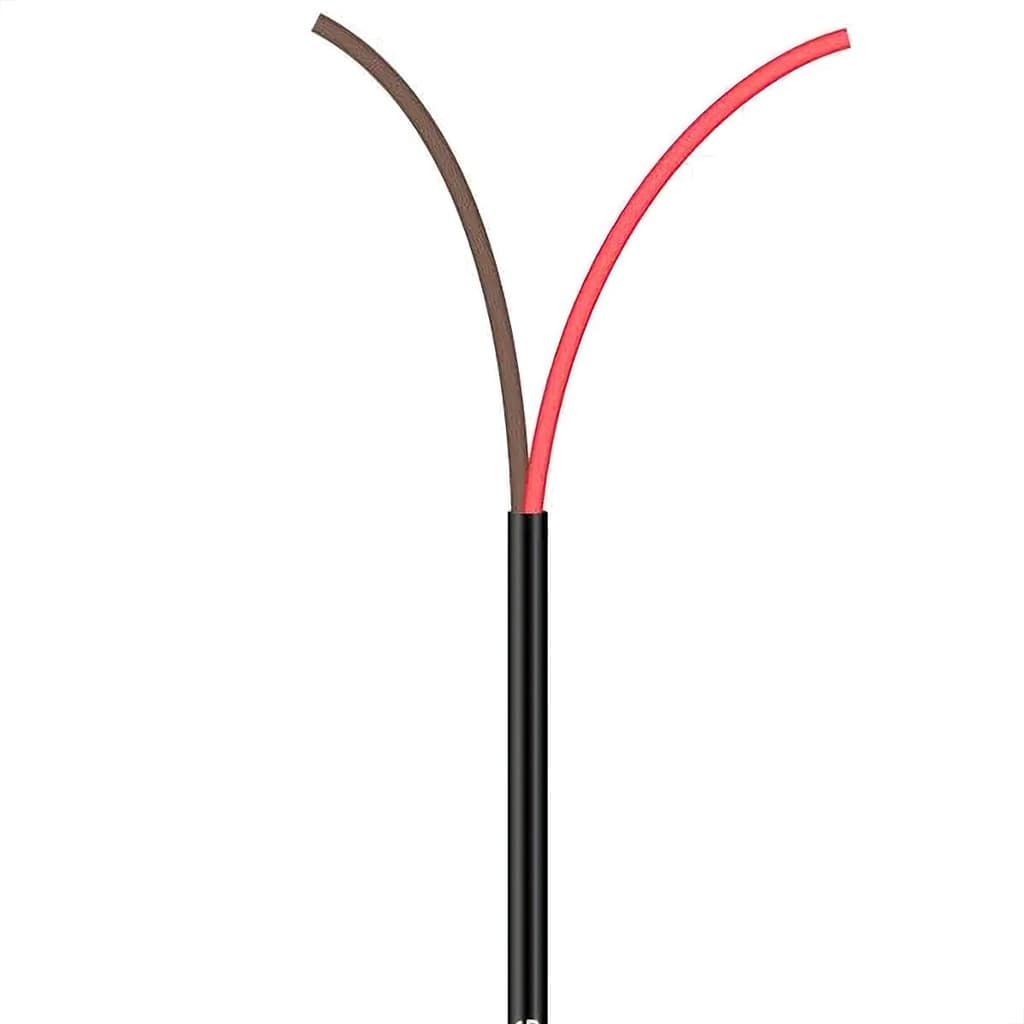 Cabo Manga 2x22 Awg - Sem Blindagem Preto - 10 Metros