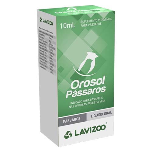 Orosol Pássaros Suplemento Polivitamínico para Pássaros 10ml
