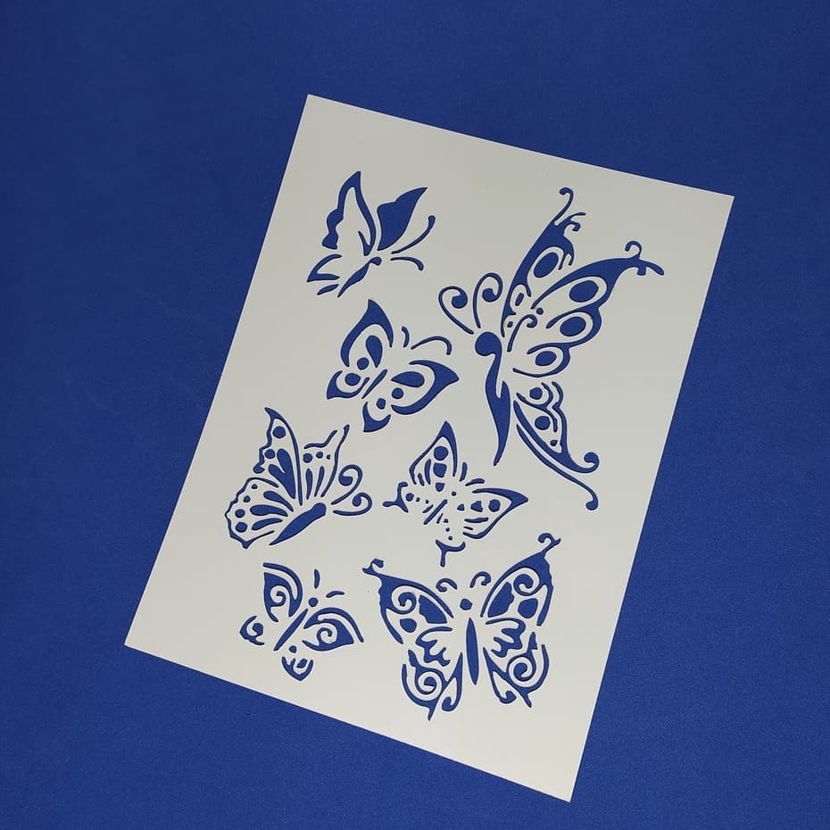 Stencil para Pintura Borboletas 15x20cm