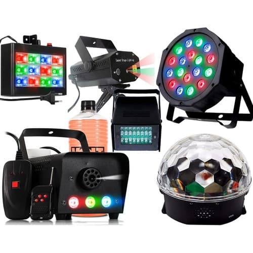 Kit Festa Iluminação Dj Balada Pronta Entrega Jogo De Luz Rg