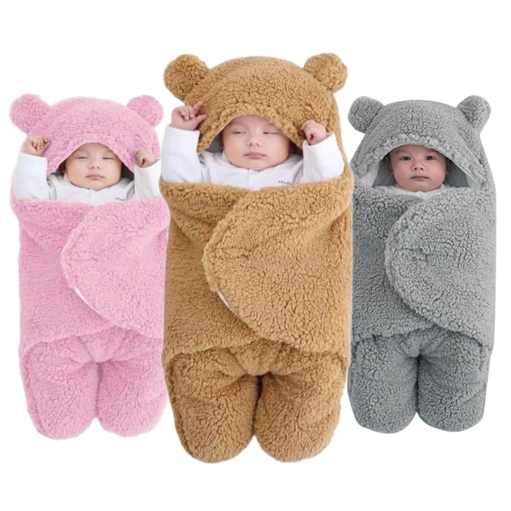 Coberto Enroladinho Saco de Dormir Bebê Saída Maternidade Inverno Roupa