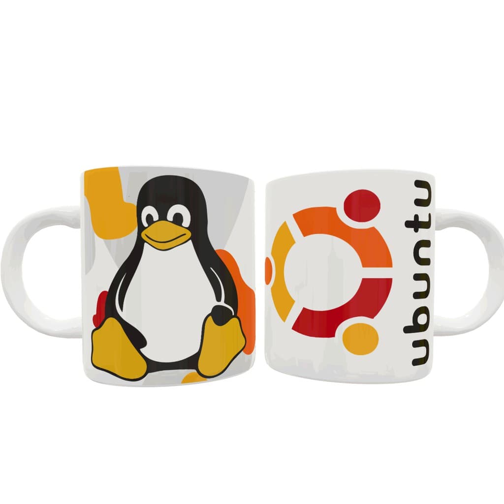 Caneca Linux Ubuntu Caneca de TI Caneca Personalizada Caneca Ubuntu Caneca de Cerâmica