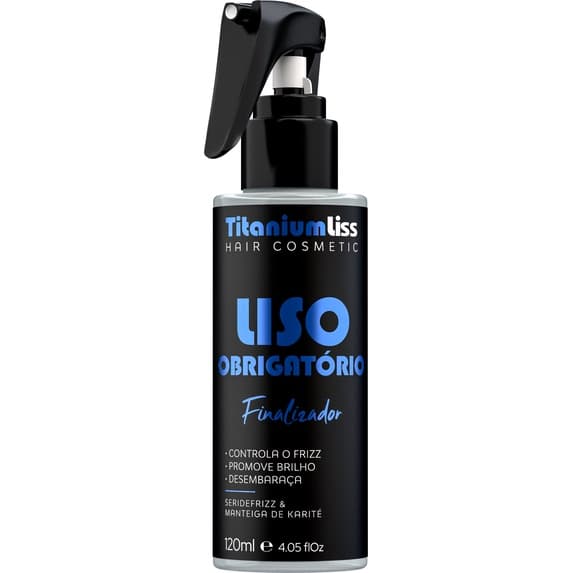 Liso Obrigatório Uso Obrigatório Protetor Térmico Titanium Liss 120 Ml 21 Benefícios Em1