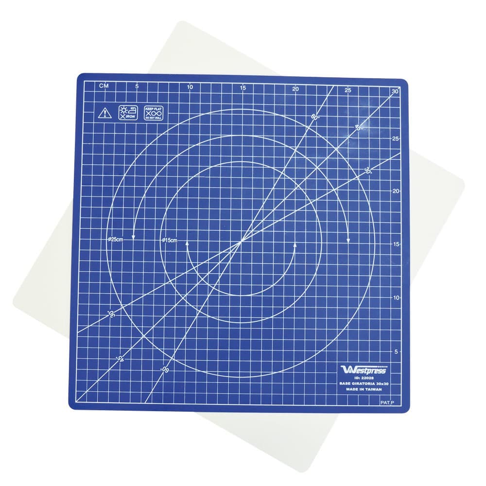 Base Auto Cura para Corte de Tecido Giratória 30x30