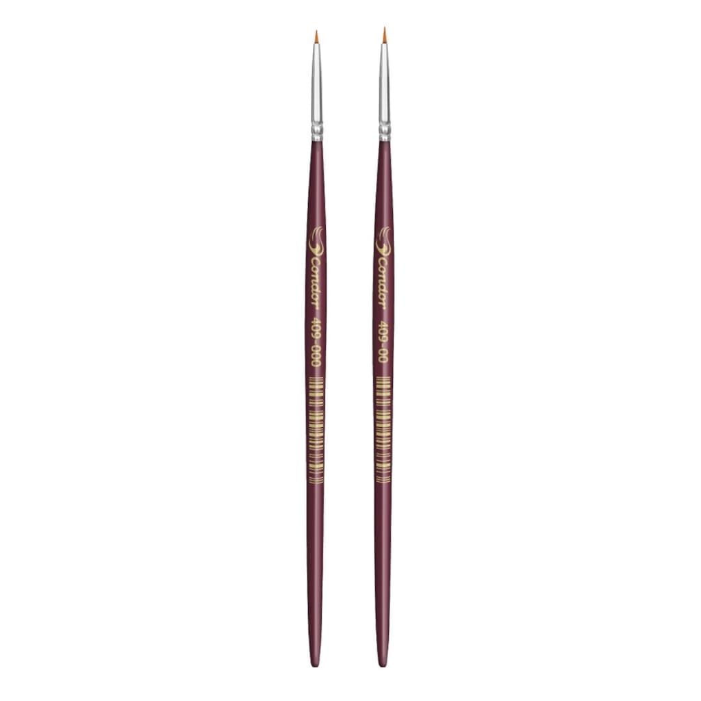 Kit 2 Pinceis Condor Filete Sintético Ref: 409 - 00/000