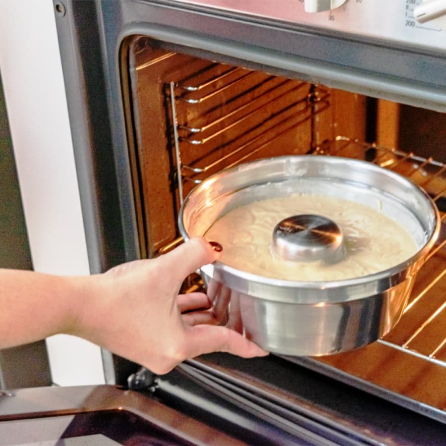 Forma Bolo Grande Padaria N 24 Redonda Em Aluminio Com Cone