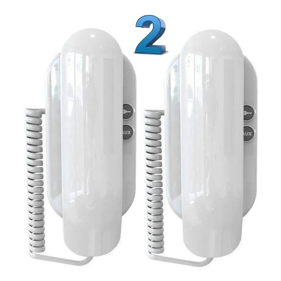 2 Interfone Interno Monofone Universal Residencial S100 AGL Suporta Ate 500m