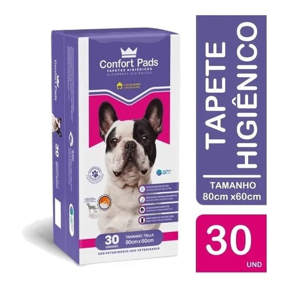 Tapete Higiênico Confort Pads 30 Unid Fralda Pet Cão