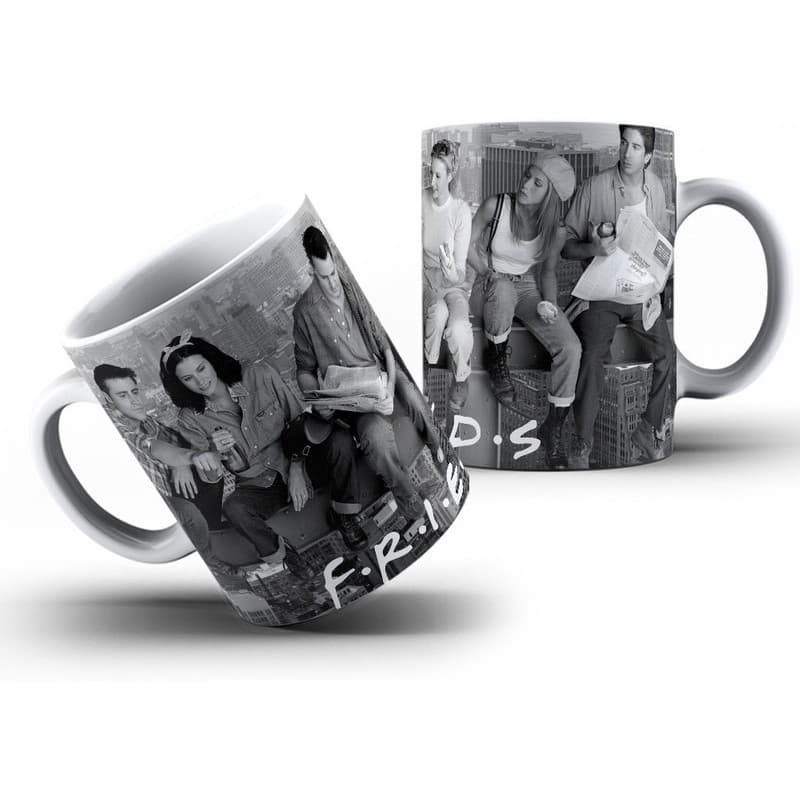 Caneca Personalizada Porcelana 300 Ml Friends 3