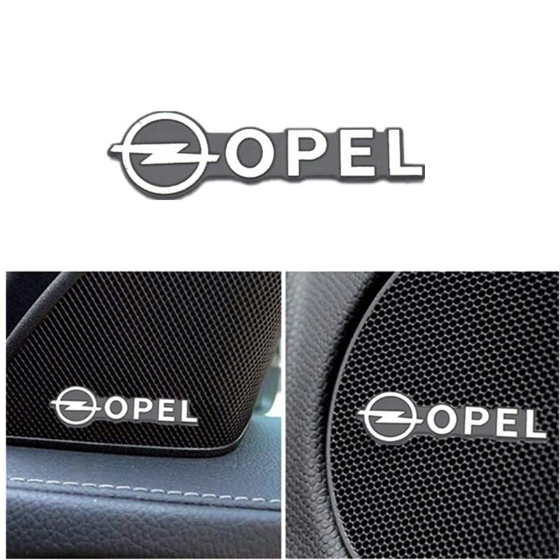 Crachá De Carro De Alumínio 3d Interno Do Alto-Falante Para Opel Astra G H J K Insignia Corsa D E Vectra C Vivaro Zafira B Mokka