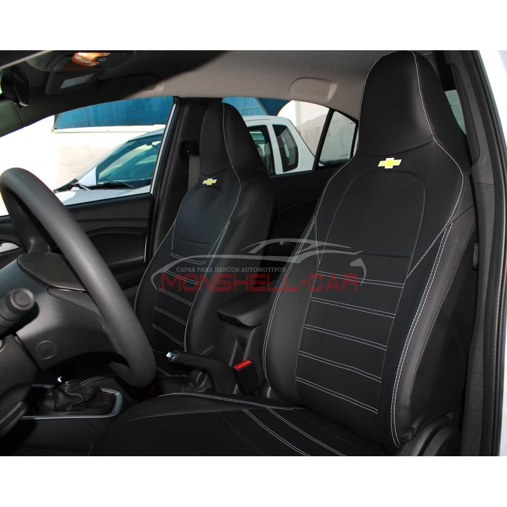 Capa De Bancos Automotivos Carro em Couro Chevrolet Novo Onix 2020 a 2027