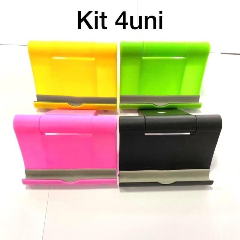 Kits 4uni Suporte para Celular de mesa Universal e Tablet Ajustavel