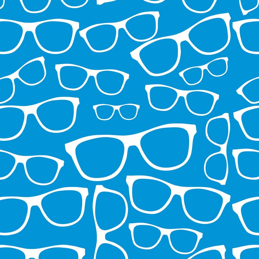 Papel de Parede Adesivo Teen Oculos Azul