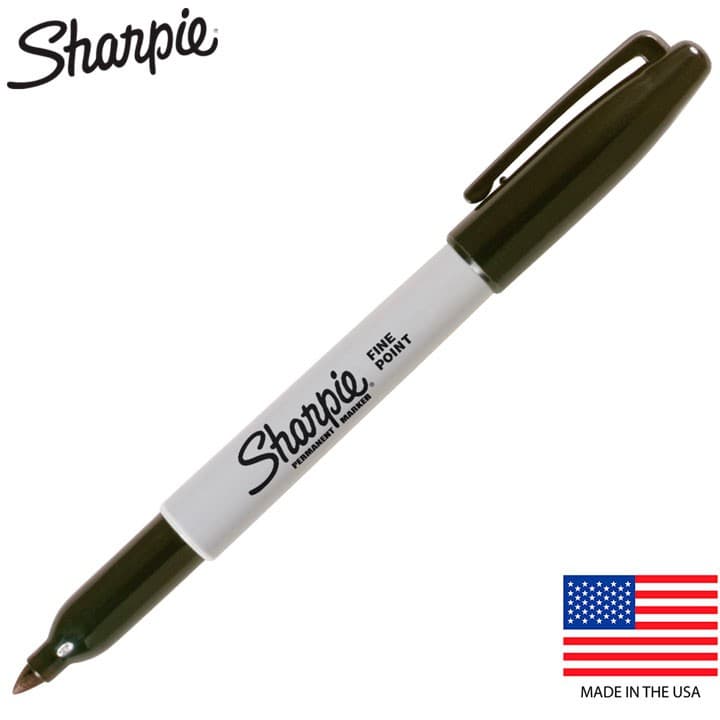Caneta Sharpie  - Ponta Fina Original Cor Preta - Marcador Permanente SHARPIE