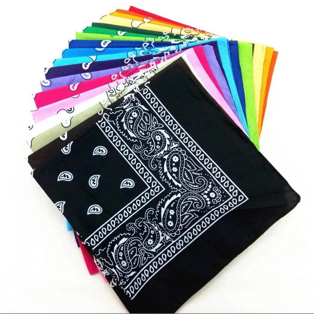 Bandana Faixa Lenço Cabelo Moda Rock Pop Varias Cores