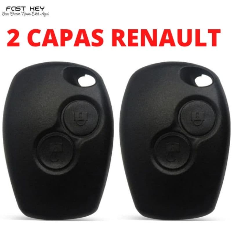 2 Capas Chave Renault Telecomando Alarme Renault Logan Sandero Duster