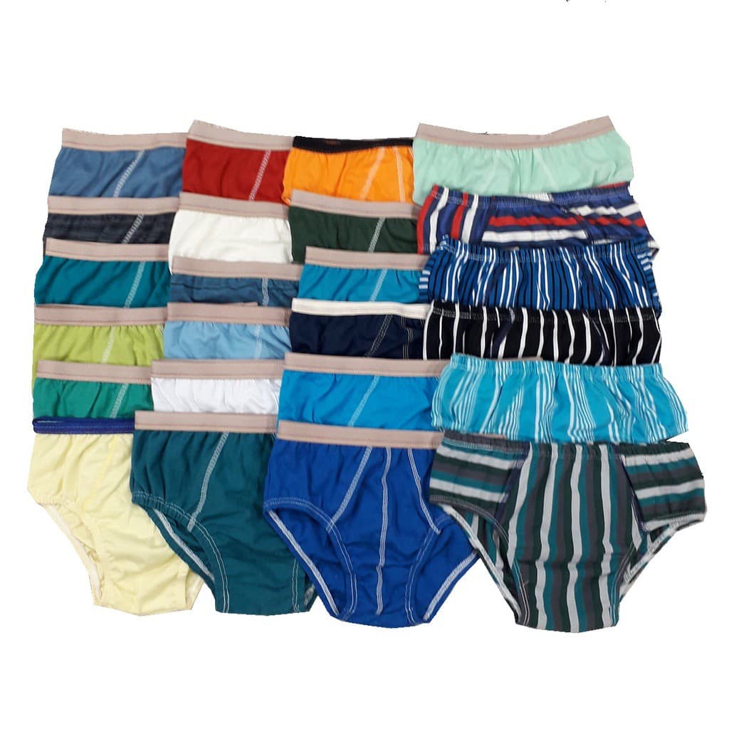 Kit 24 Cueca Infantil Menino 1  6 anos Cuecas Slip Desflade