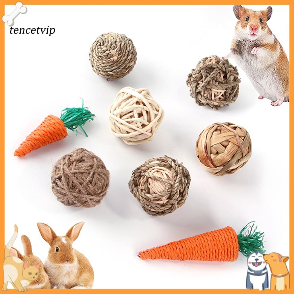 Vip Pet Brinquedos Coelho Brinquedo Bola De Alimentação Pequeno Animal De Estimação Brinquedo Conforto Emoçãol Para Os Dentes De Moagem