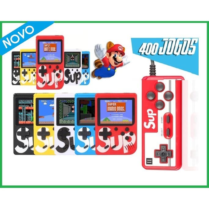 Mini Video Game Com Controle 400 Jogos Retro Portátil Sup 8074