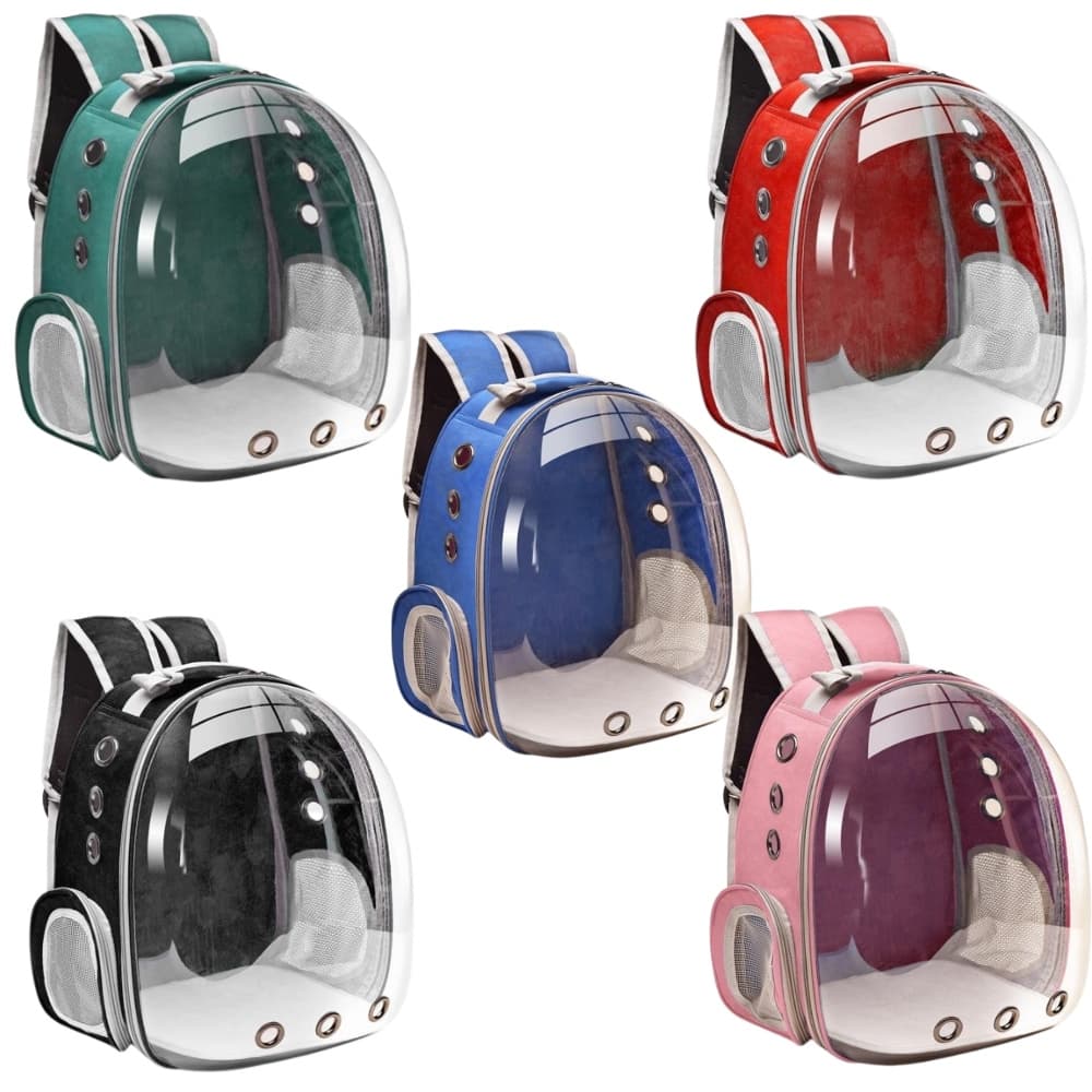 MOCHILA BOLSA PET VISÃO PANORÂMICA ASTRONAUTA CACHORRO GATO