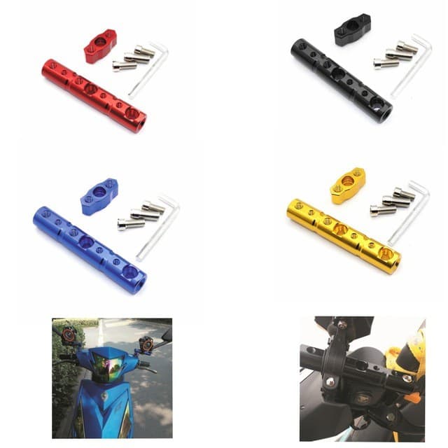 Peças Da Motocicleta Suporte De Expansão Iluminação Barra Transversal Holofote Espelho Montagem Multi-Função Farol Modif