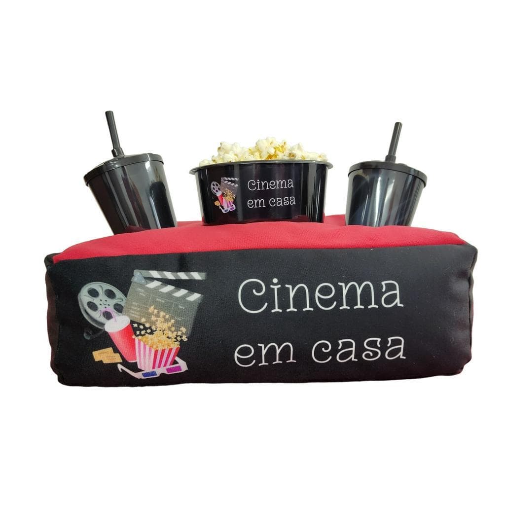 Almofada De Pipoca Dois Copos Cinema Em Casa Casal Namorados