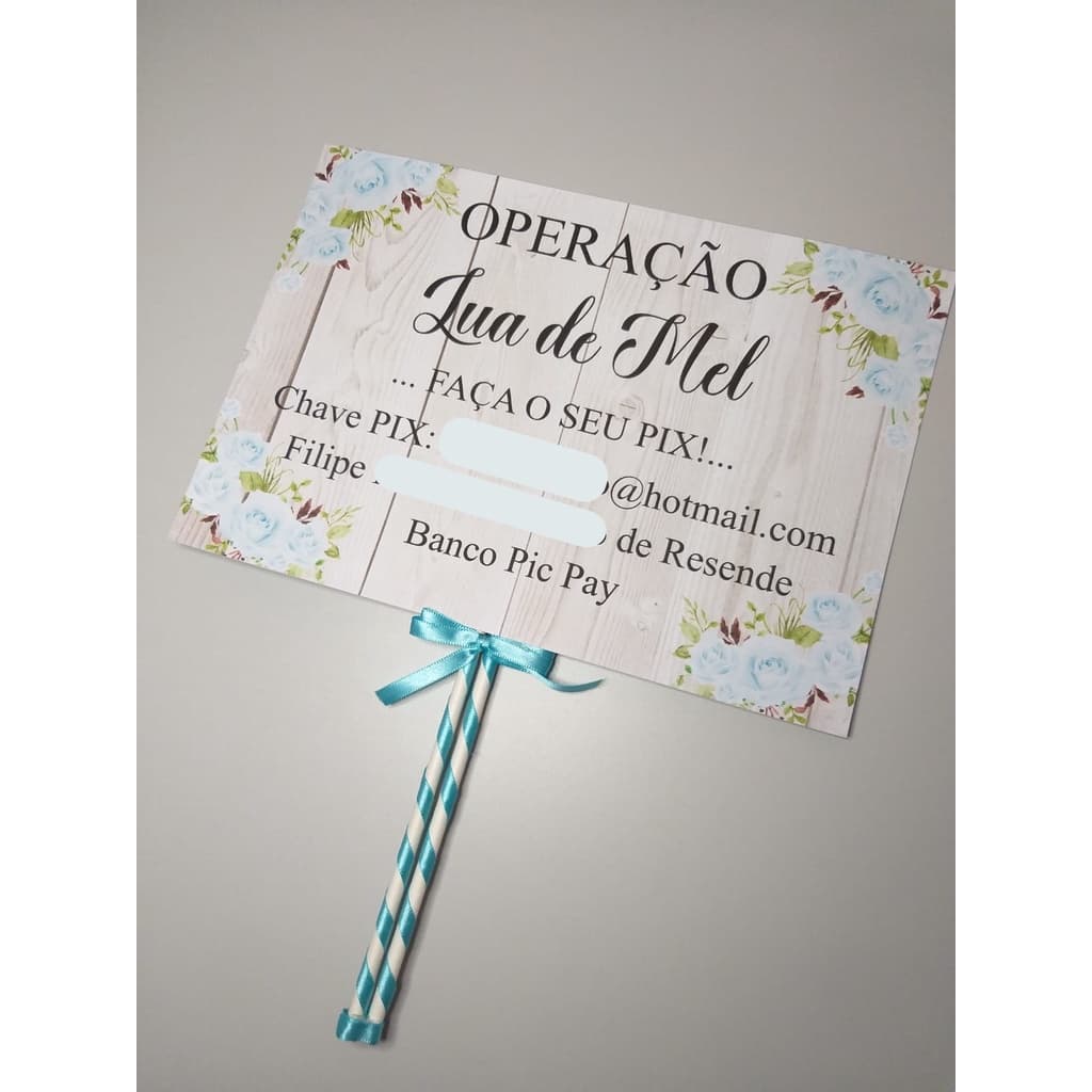 Placa Pix casamento, Operação lua de mel