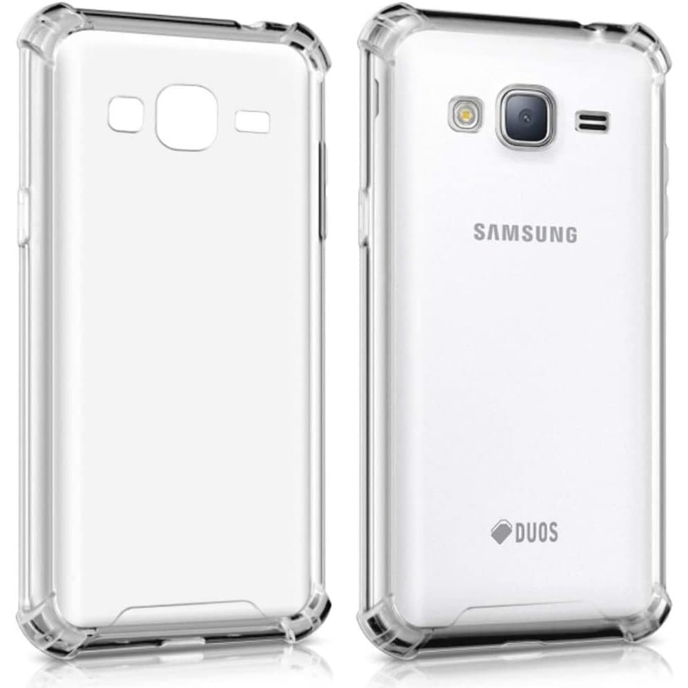Capinha Silicone Transparente Antichoque Samsung J7 Metal J710
