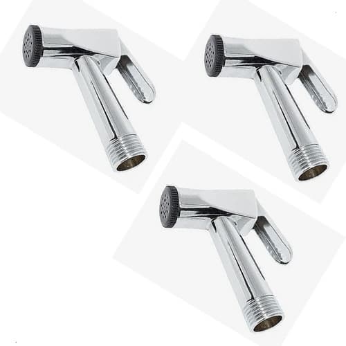 Combo 3 - Gatilho P/ Ducha Higiênica Luxo Metal C/ Suporte