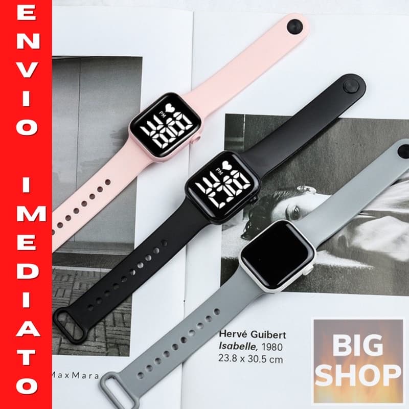 Relógio Digital MI led 5 a prova d'água UNISSEX /MASCULINO / FEMININO