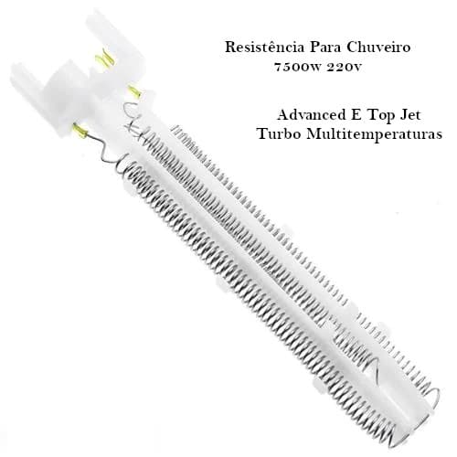 Resistência P/chuveiro Lorenzetti 7,5 Kw 220v Advanced/turbo Jet - PMR
