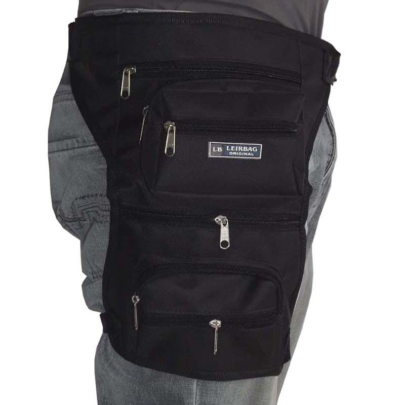 Pochete Cartucheira De Perna Motoboy Camping Pescaria Rave Regulável