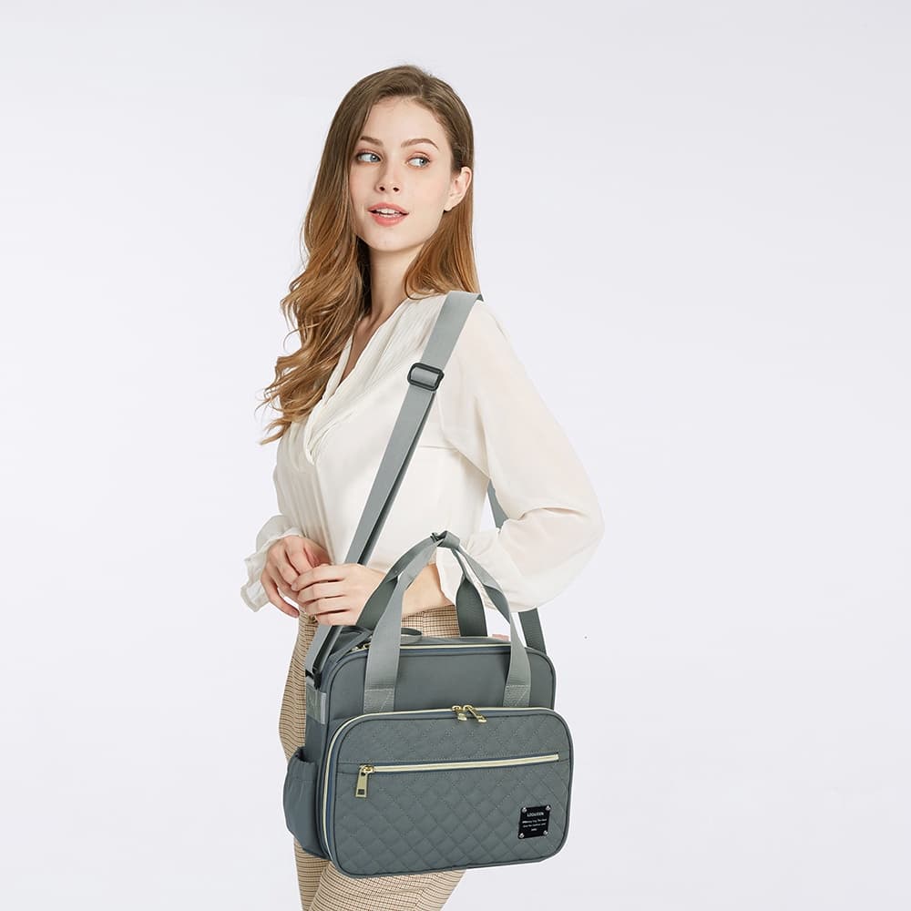 Bolsa Maternidade Feminina Transversal Bebê Menina Menino Lequeen Bolso Térmico