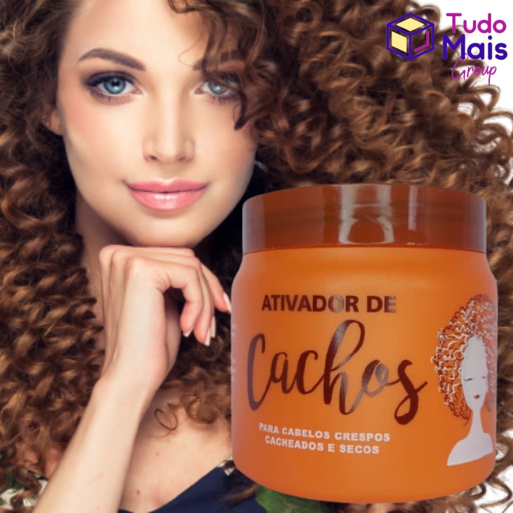 Ativador de Cachos para Cabelos Crespos Cacheados e Secos Naxos pote 500g