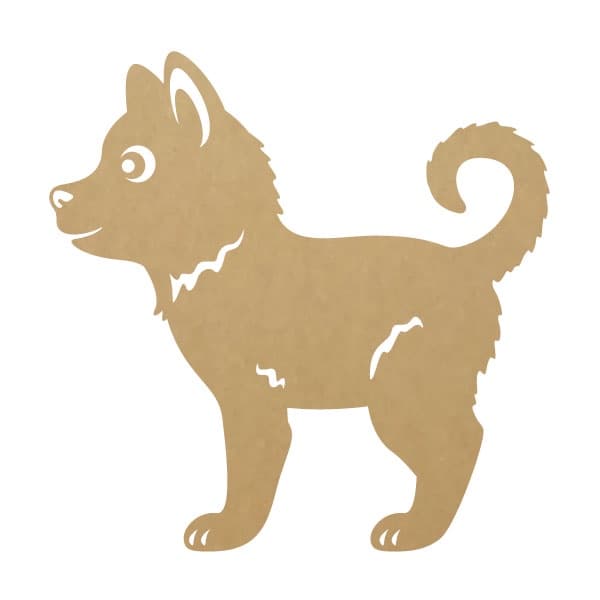 Kit Recortes em Mdf Cru - Cachorro - Aplique 5cm - 0510apl