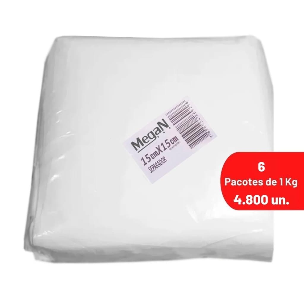 Separador de Hamburguer de Plastico 15x15cm 6kg 4800 unidades (cod: m0dz7)