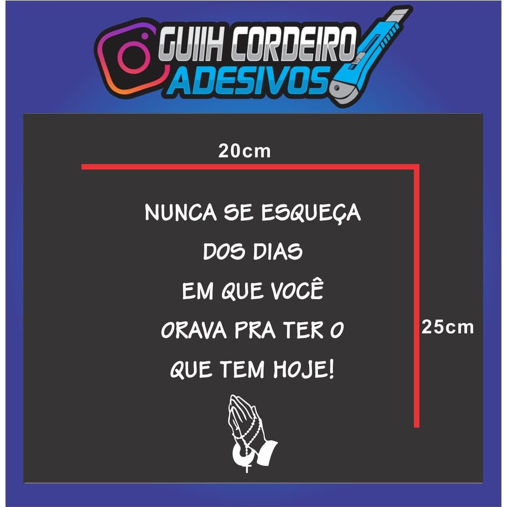 Adesivo Frase pra Tanque, baú de moto