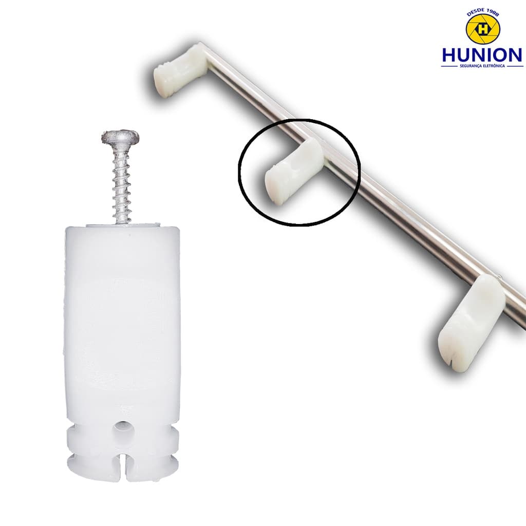20pcs Isolador para Haste Cerca Elétrica Haste Polietileno com Parafuso