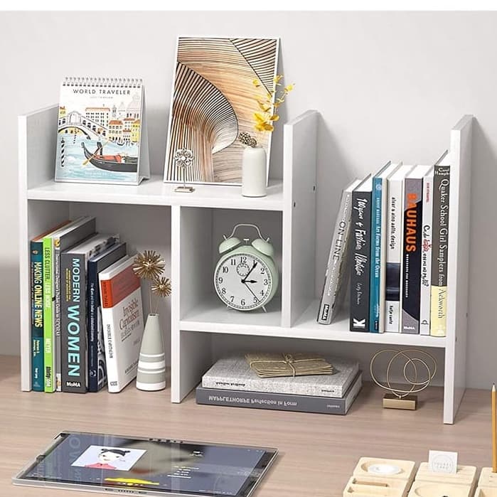 Nicho Organizador Ajustável de mesa livros home office escritório