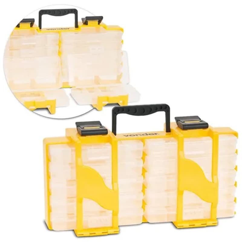 Gaveteiro Organizador de Plástico, 37,5 cm x 11,5 cm x 20,0 cm, OPV 0100, Vonder