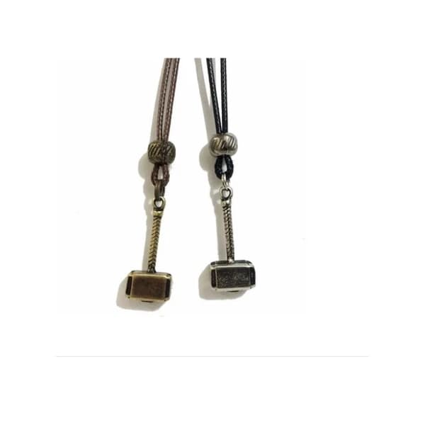 Colar Cordão Martelo De Thor Marvel