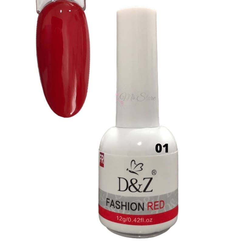 Esmalte Gel Vermelho 12ml Red Led/uv 1un D&z Lírio