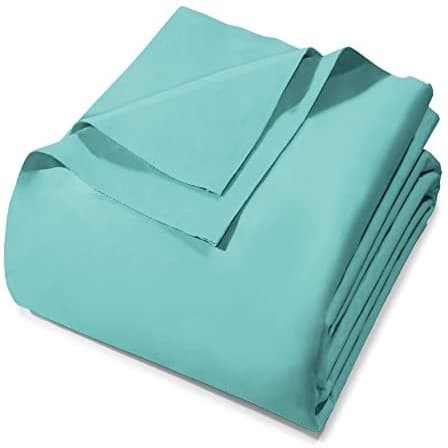 Lençol Solteiro Avulso Liso Cor Azul Claro
