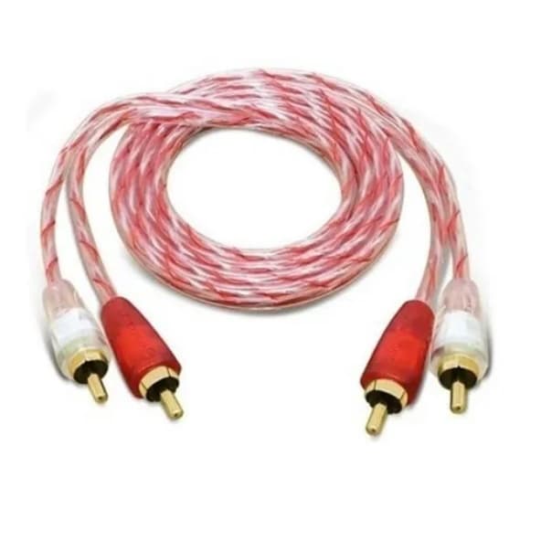 Cabo Automotivo Som Rca 1 Metro 1m Mxt Blindado Ouro