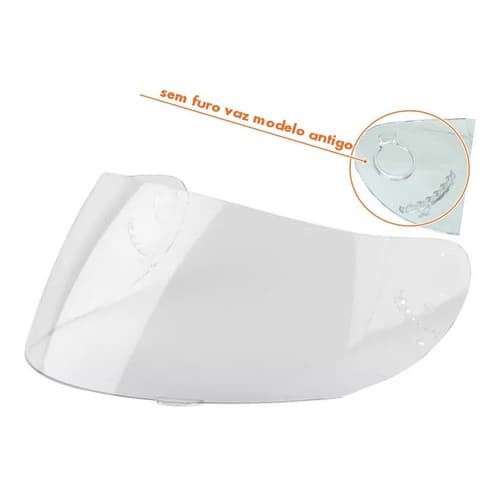 Viseira Vaz V10 Antigo Cristal Polivisor 1667c