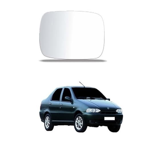 Lente espelho vidro retrovisor Palio Siena Strada 96 97 98 99 2000 Uno fire 2000 2001 2002 2003 2004