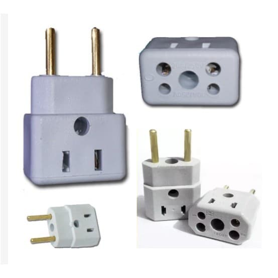 Adaptador Tomada Nova P/ Pino Grosso 16a Nespresso De Café 127/220vAdaptador de Tomada 10 e 20a